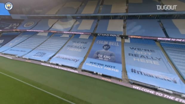 Drone footage: City win the 2020-21 Premier League